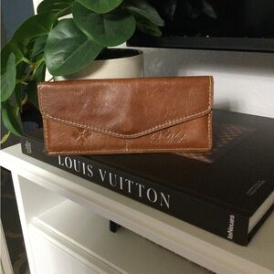 Patricia Nash Cognac Brown Leather Card Wallet